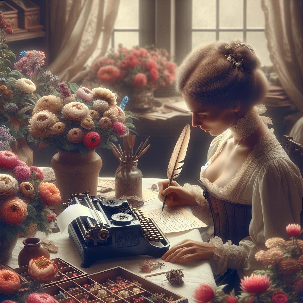 Vintage woman's passionate life.