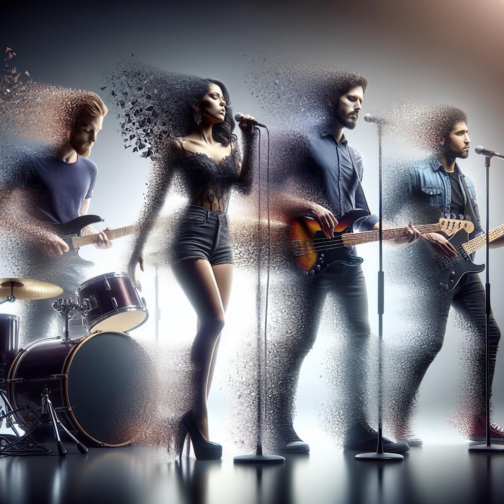 Band members fading away.