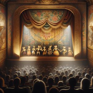 Puppet theater farewell scene