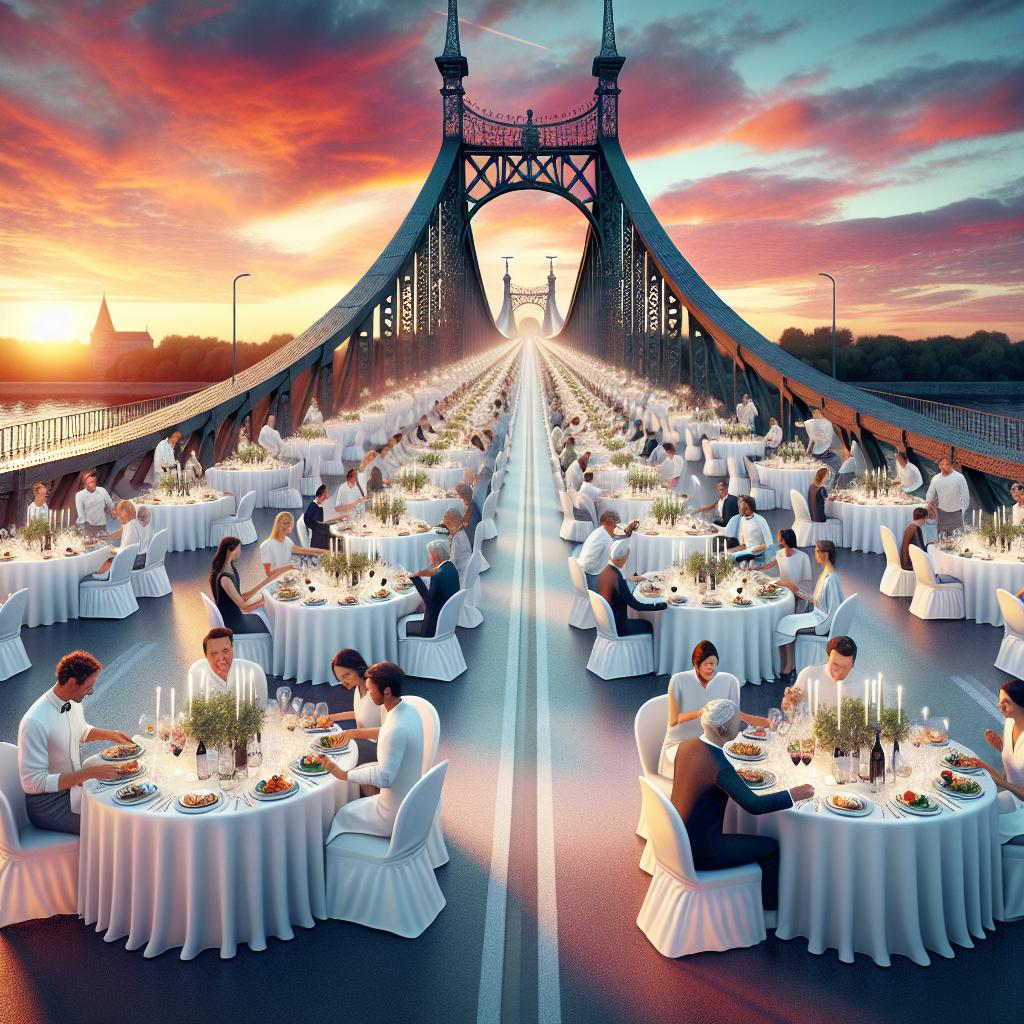 Bridge closure dining scene
