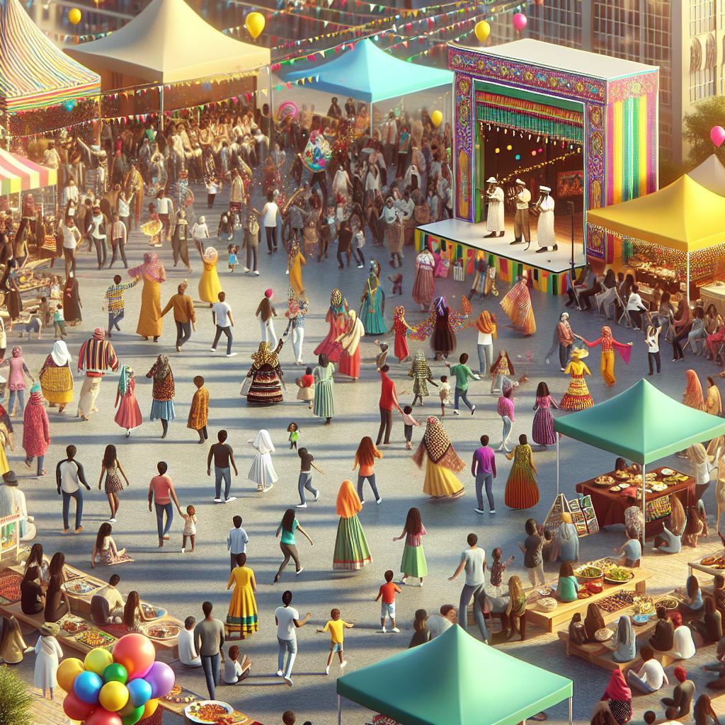 Colorful cultural festival