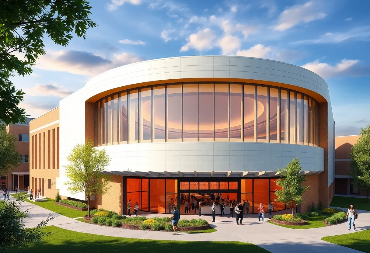 Architectural rendering of the Jenny Boyd Carousel Theatre in Knoxville
