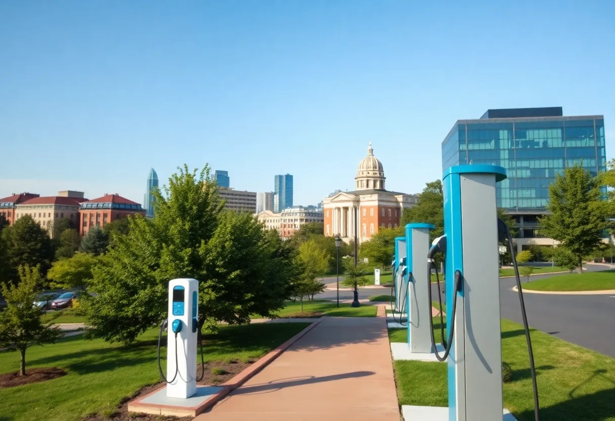 Electric vehicle charging stations in Knoxville, Tennessee