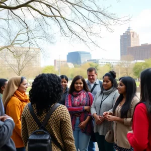 Community members receiving mental health support in Knoxville.