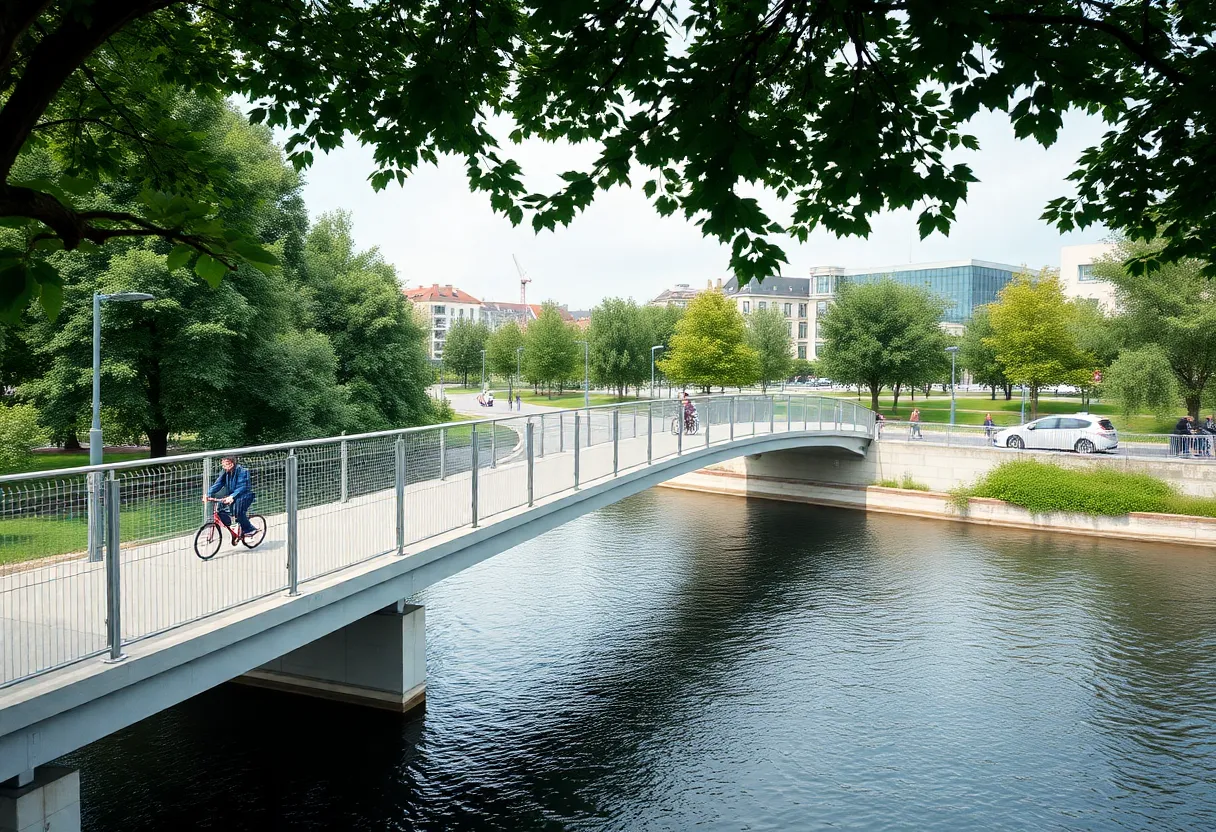 Concept design of Knoxville's pedestrian bridge over the Tennessee River