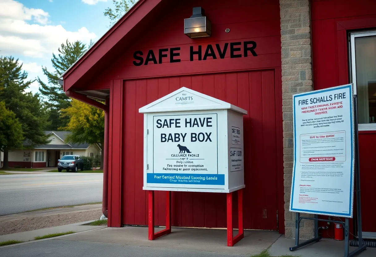 Safe Haven Baby Box located at Loudon Fire Department