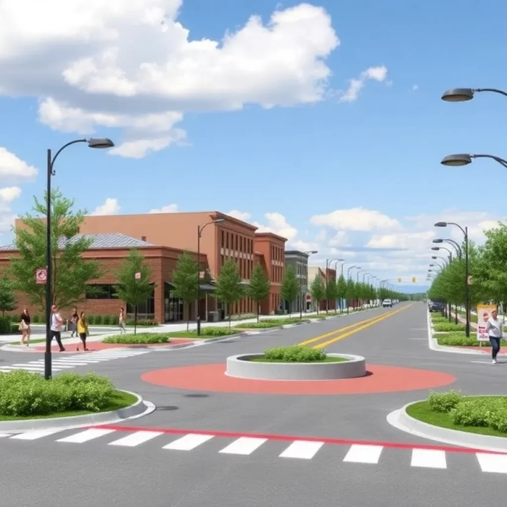 Rendering of Sevier Avenue streetscape improvements