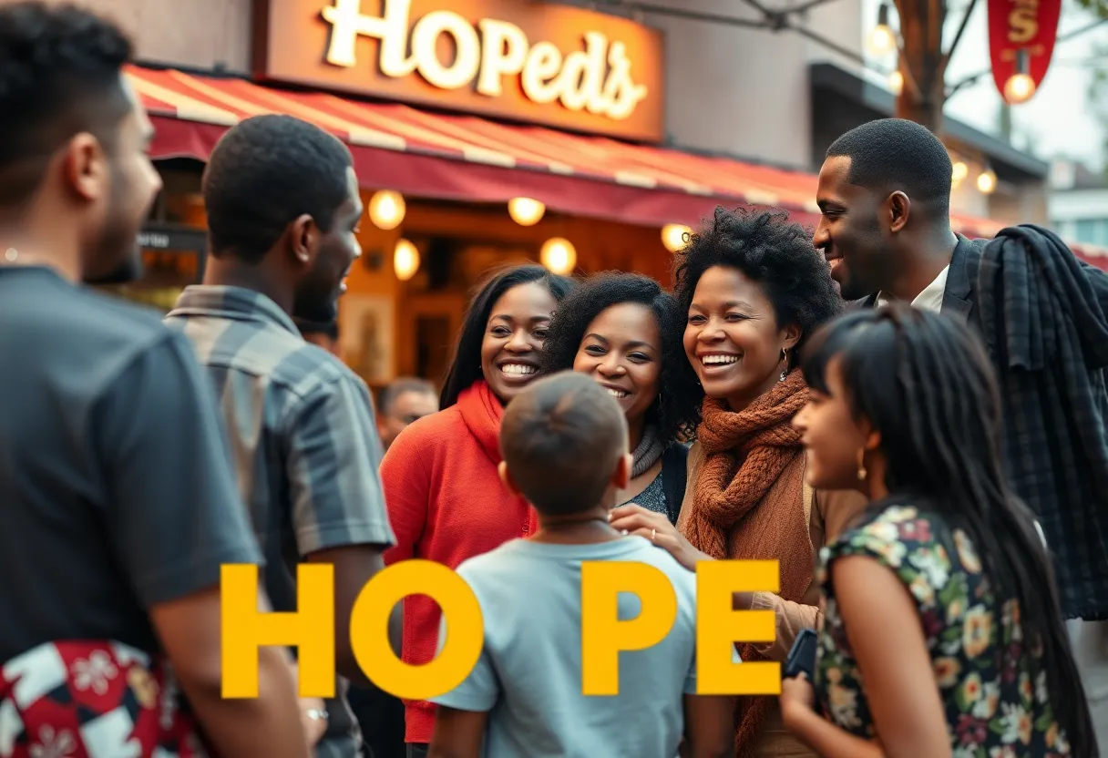 Community gathering at a Knoxville restaurant for kidney donation support