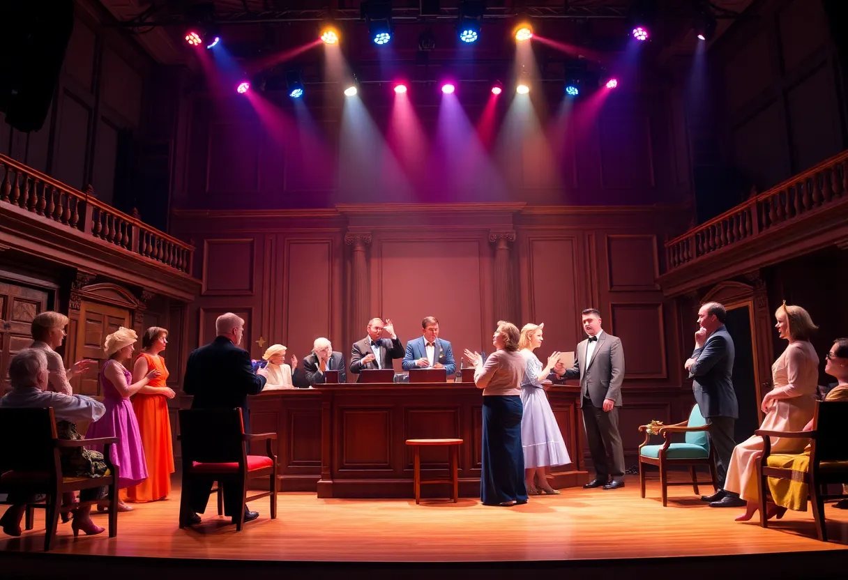 Scene from the Clarence Brown Theatre's performance of Inherit the Wind.