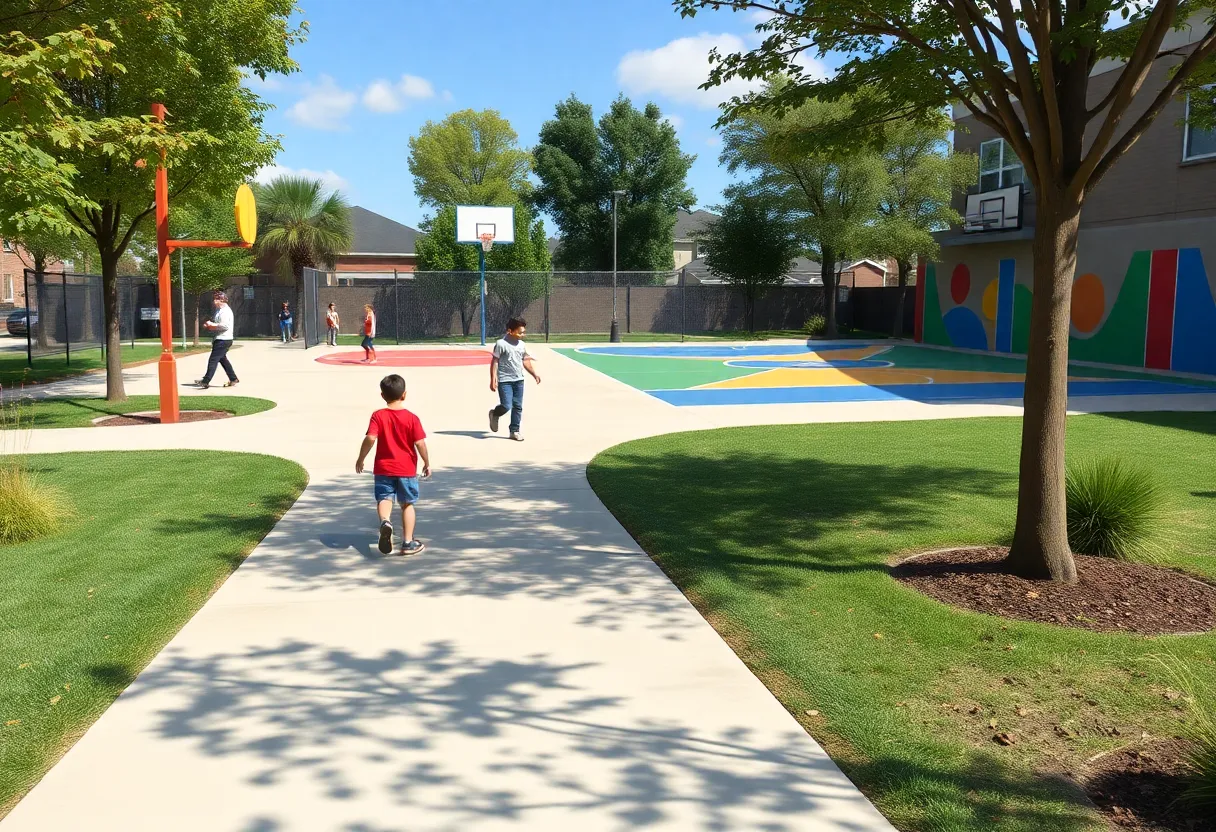 New accessible sidewalk at Cal Johnson Community Center in Knoxville
