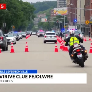 Scene of motorcycle crash on Papermill Drive in Knoxville, Tennessee