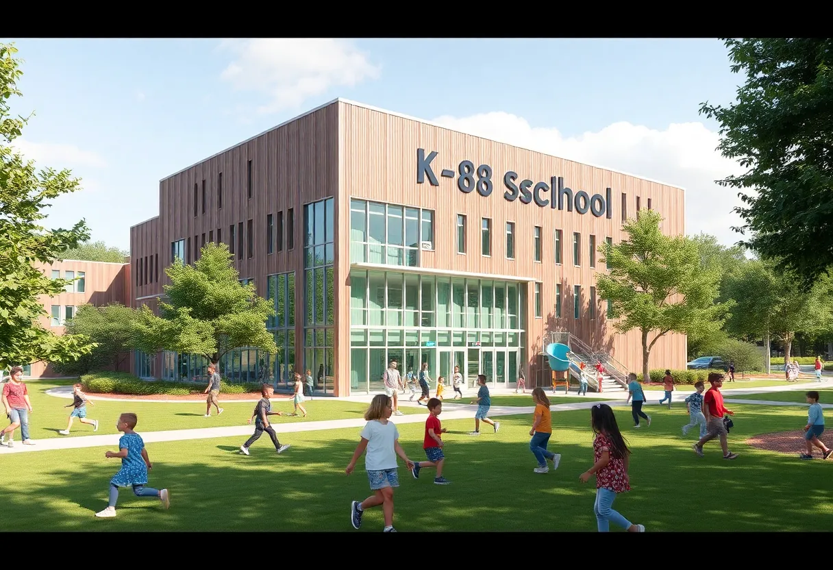 Conceptual design of a new K-8 school building