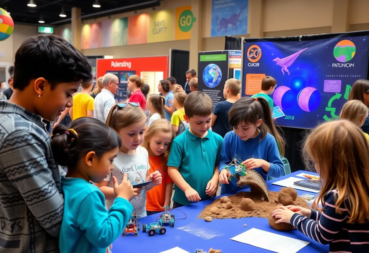 Children exploring science at the 2025 Read City Challenge in Knox County