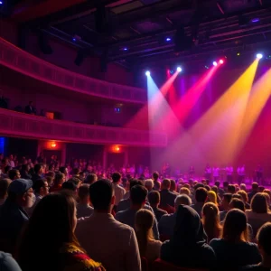 Audience enjoying a performance at River and Rail Theatre