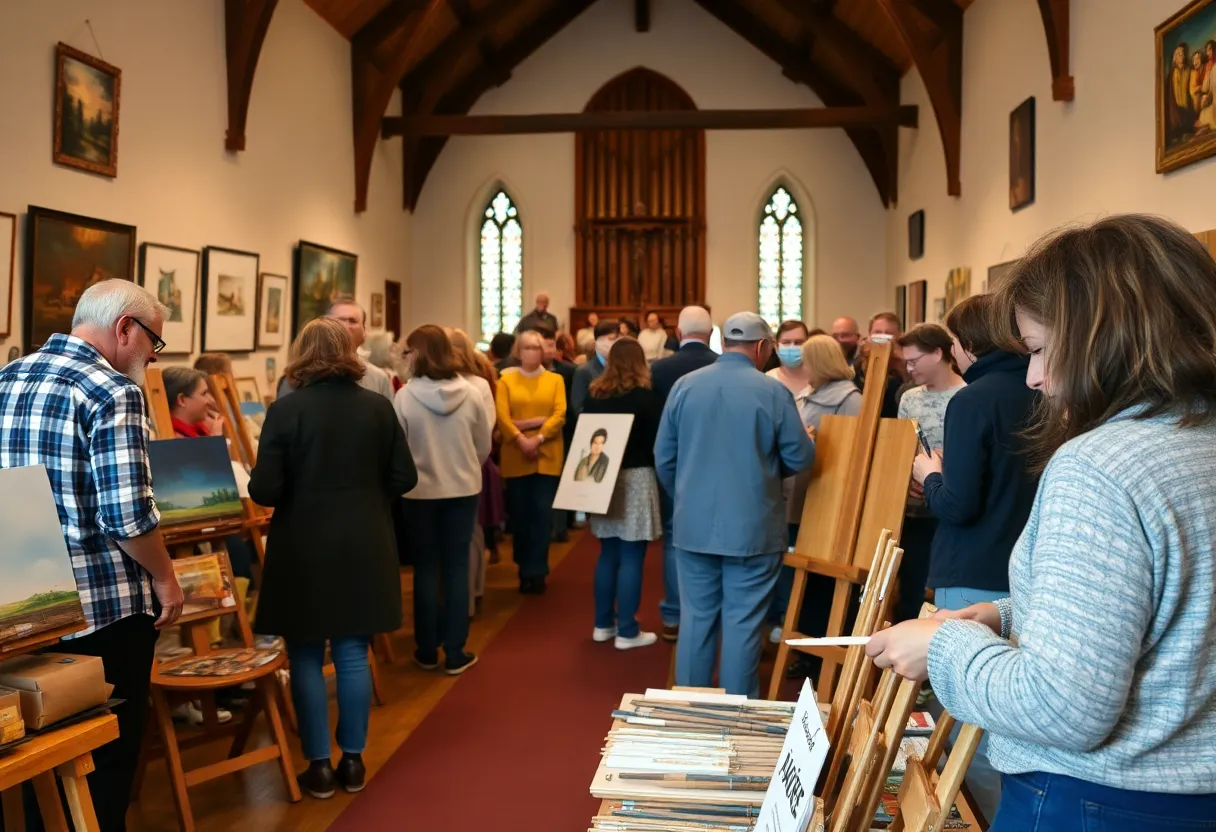 Community artists gathering at Tennessee Artist's Association meeting