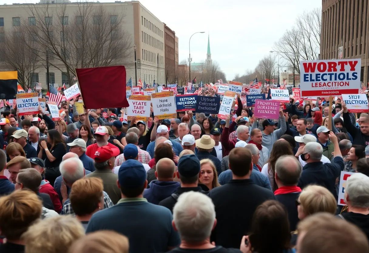 Political rally for the Tennessee congressional primary in Knoxville