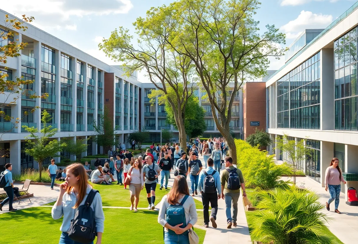 Campus scene at the University of Tennessee reflecting growth and student engagement.