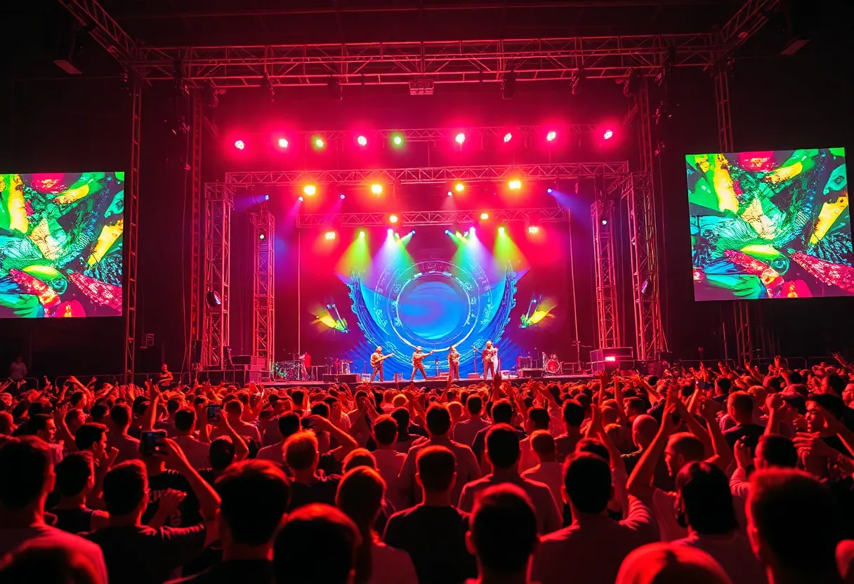 Crowd enjoying the live performance at Volapalooza 2025