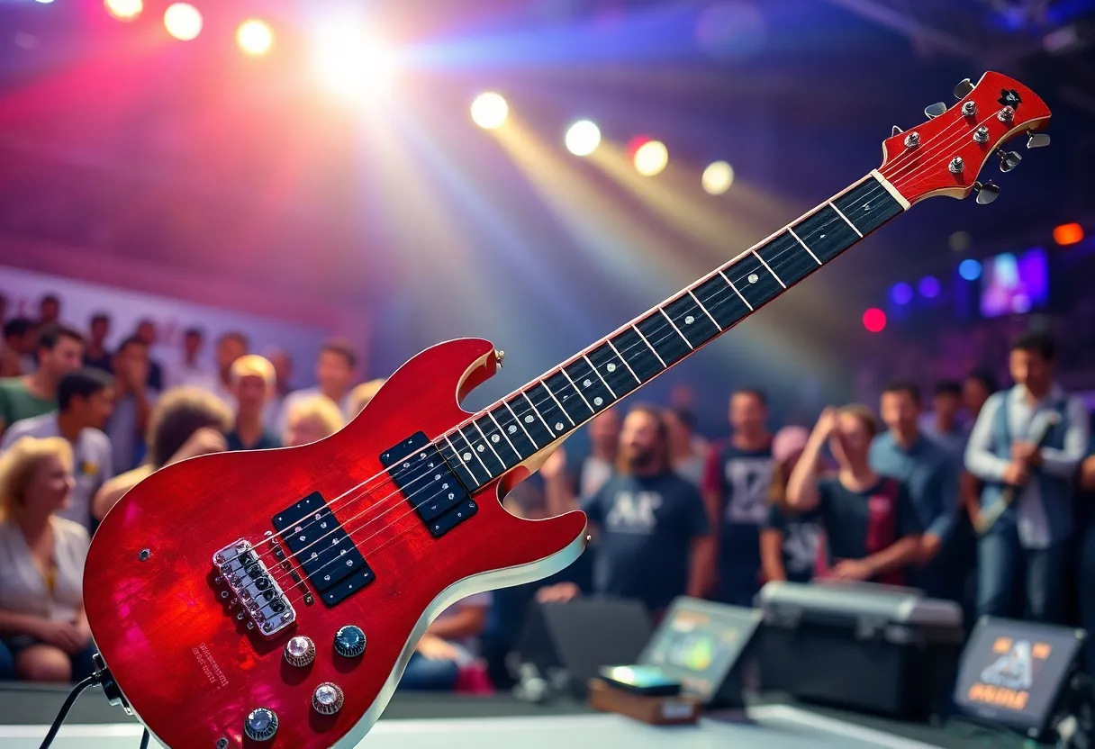 3 Axis MIDI Guitar showcased at musical competition