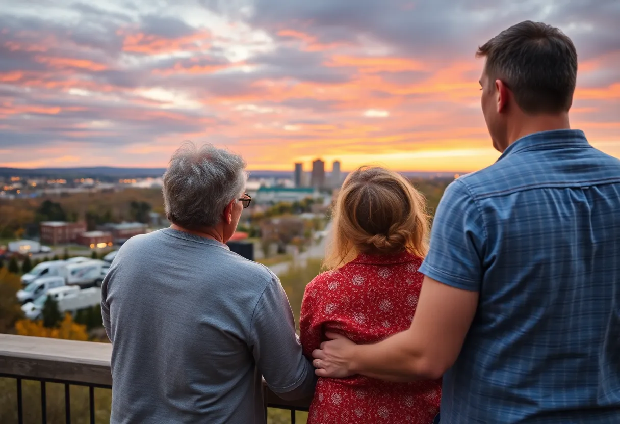 Scenic view of Knoxville representing family search journey