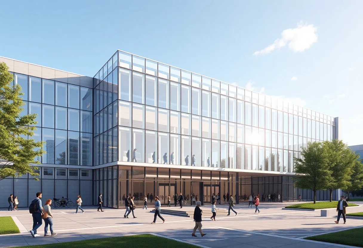 Architectural rendering of Knox Regional Health Science Center
