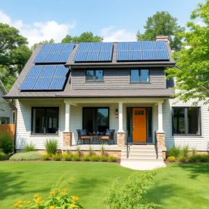Modern energy-efficient net-zero house in Knoxville