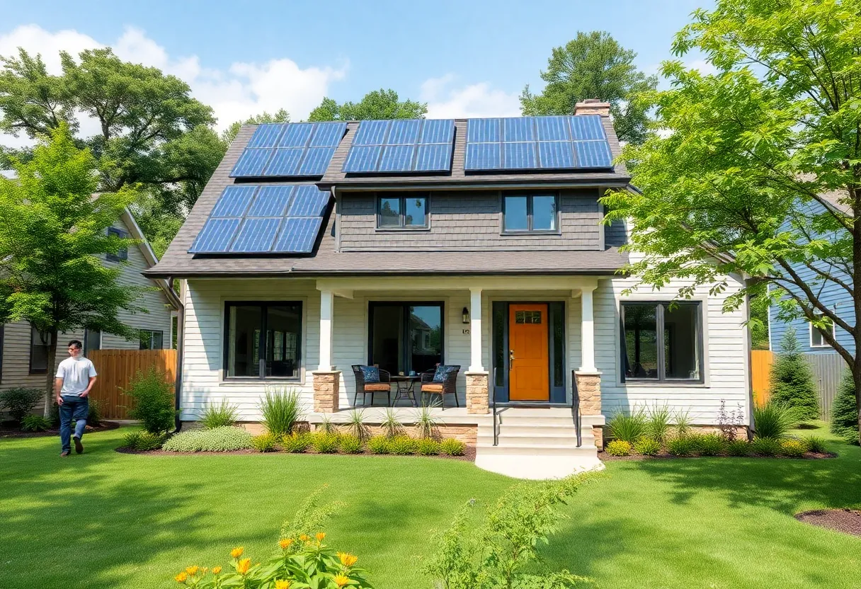 Modern energy-efficient net-zero house in Knoxville