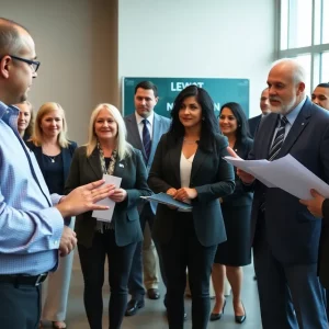 Veterans receiving legal consultations at a clinic in Knoxville