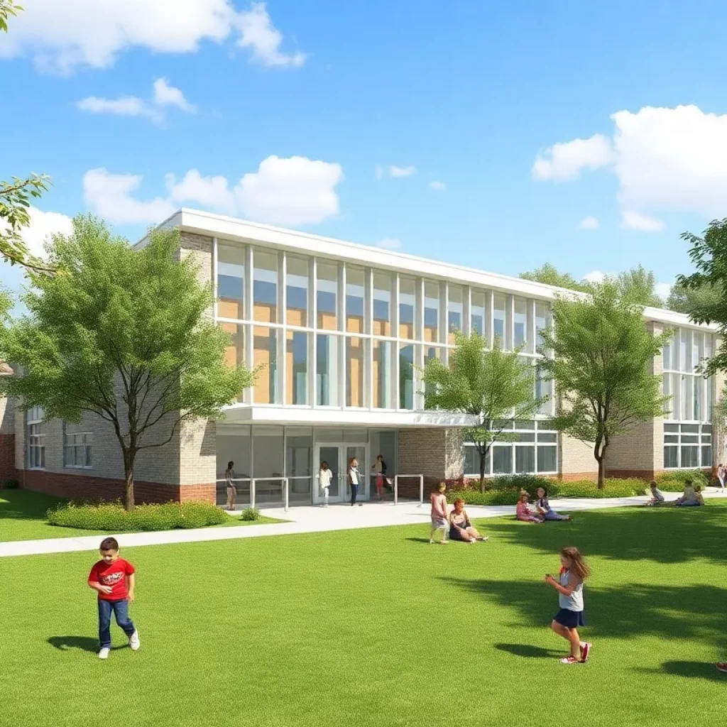 Concept design of a new K-8 school building in Knoxville