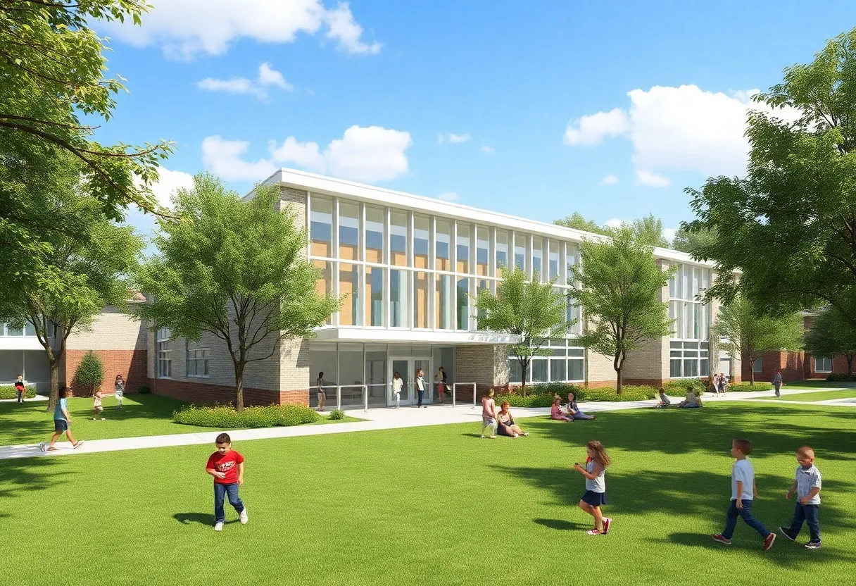Concept design of a new K-8 school building in Knoxville