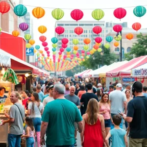 A festive crowd at the Rossini Festival in Knoxville