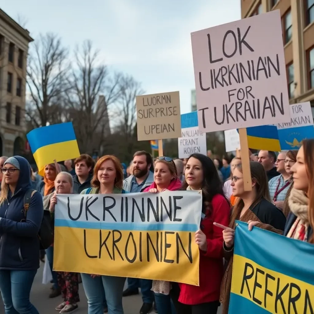Community support event for Ukrainian refugees