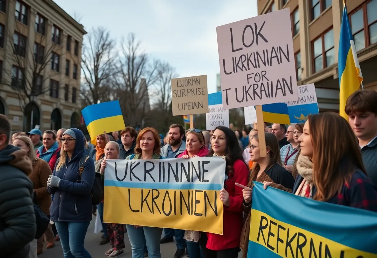 Community support event for Ukrainian refugees