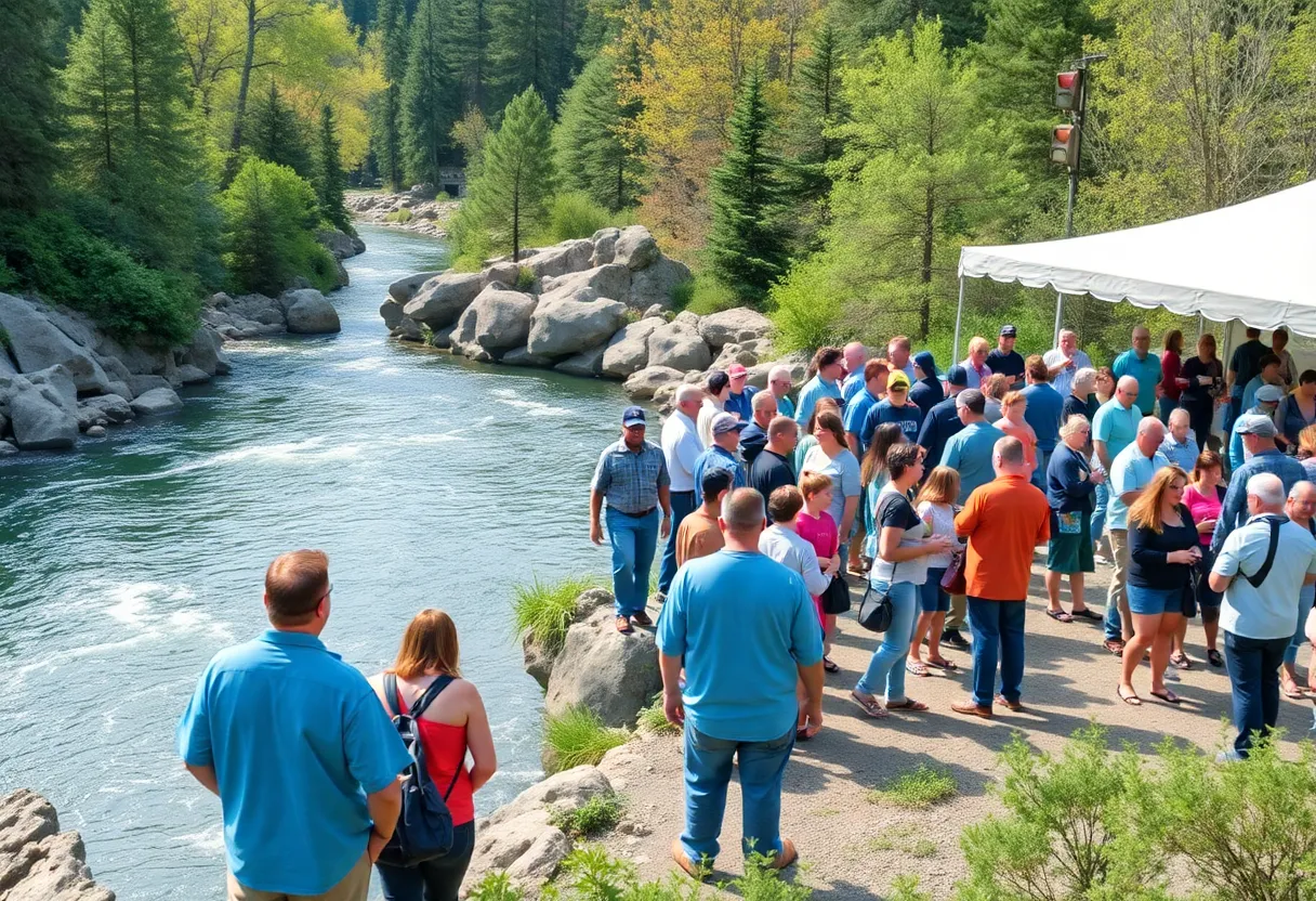 Attendees networking at the Tennessee RiverLine Summit