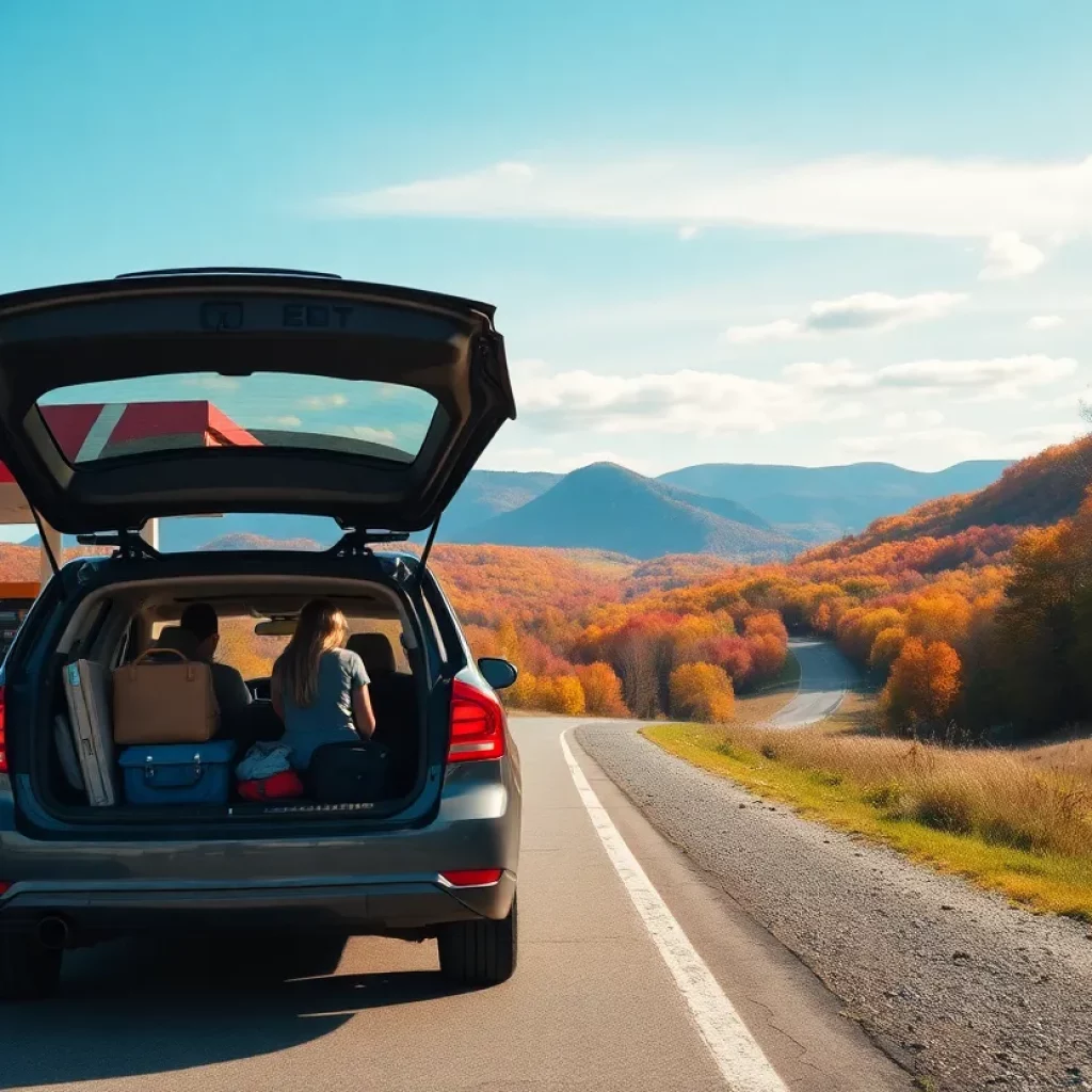Travelers preparing for a spring road trip in Tennessee