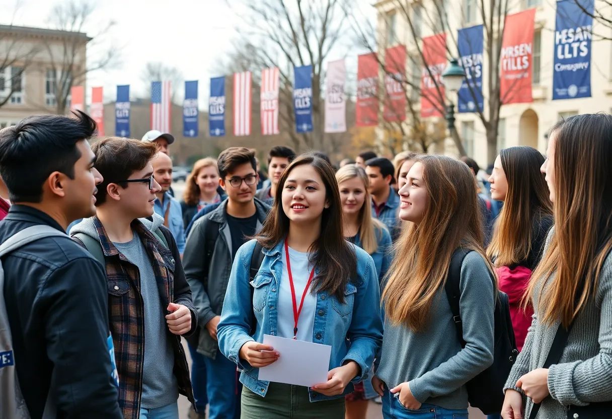 Students engaging in discussions at University of Tennessee event