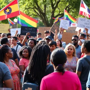 Community celebrating civil rights legacy