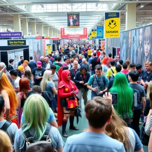 Fans dressed in cosplay at the Fanboy Expo in Knoxville