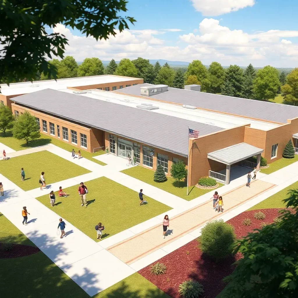 Architectural rendering of Farragut Area Elementary School
