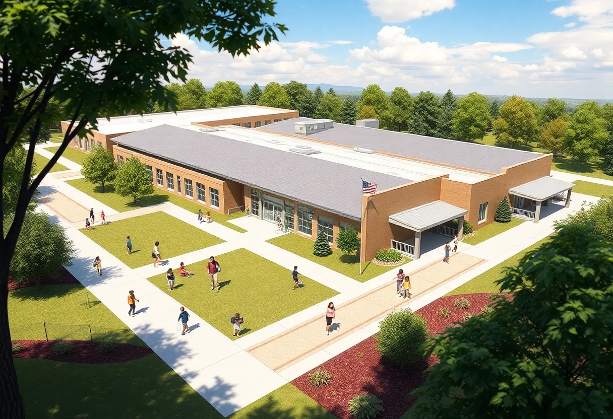 Architectural rendering of Farragut Area Elementary School