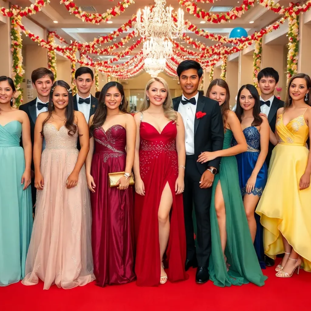 Students celebrating prom season at Knoxville high schools in 2025.