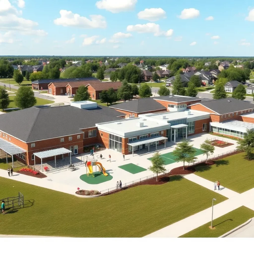 Rendering of a new elementary school in Farragut, TN