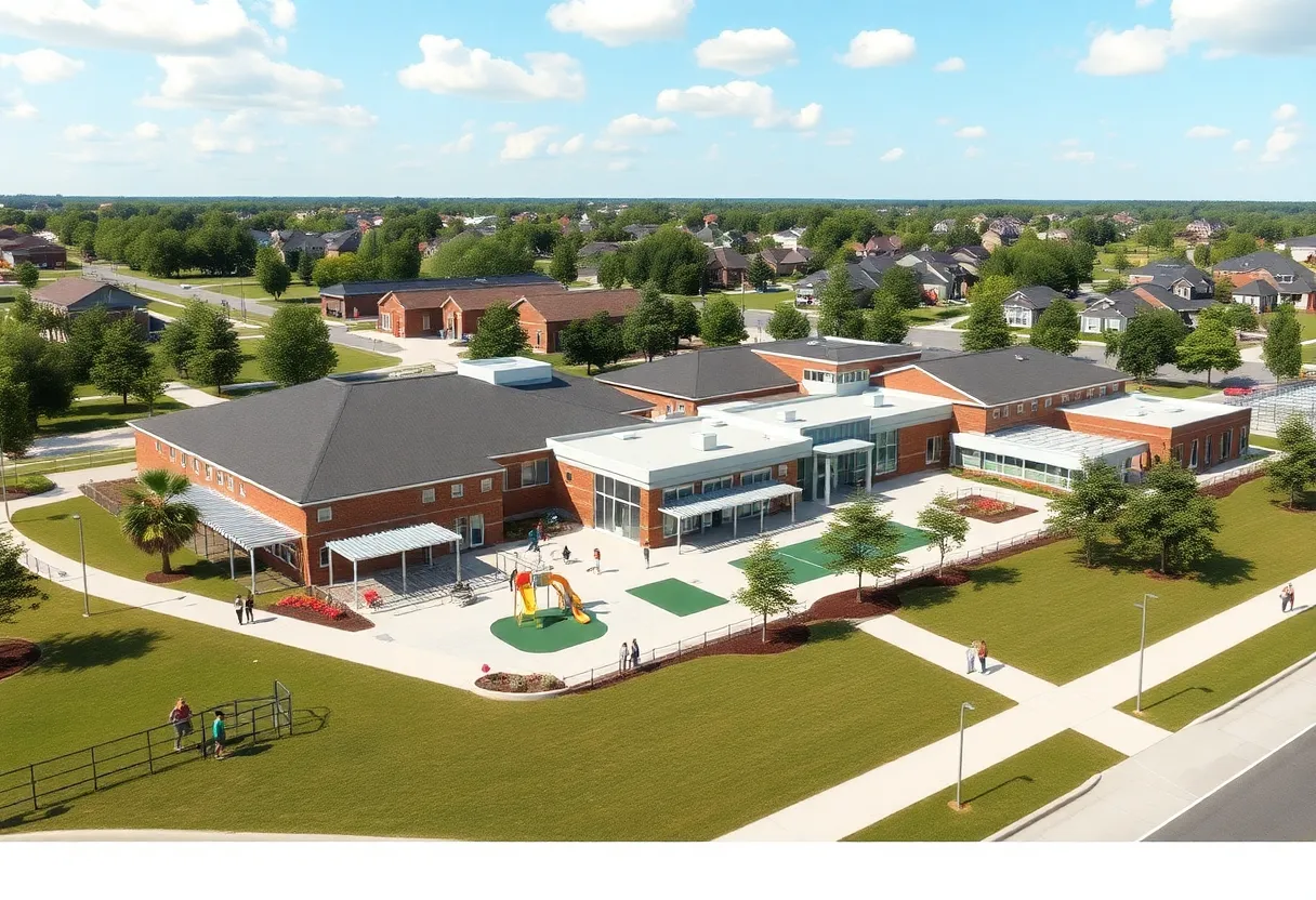 Rendering of a new elementary school in Farragut, TN