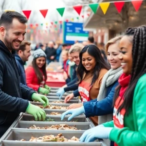 Community volunteers participating in Pilot's Miles of Good initiative.