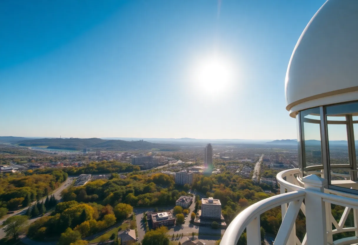 Panoramic view of Knoxville from the Sunsphere