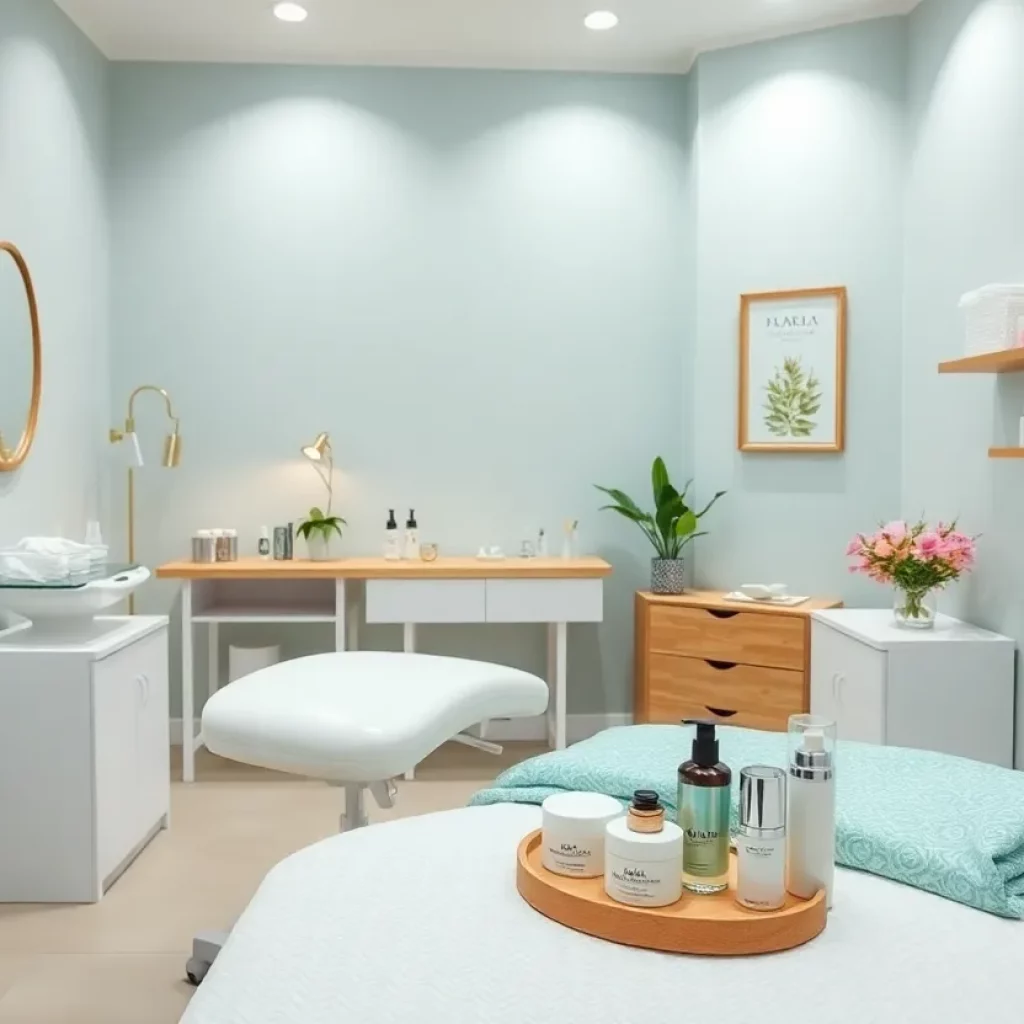 Interior view of Astra Aesthetics med spa in Knoxville with inviting atmosphere
