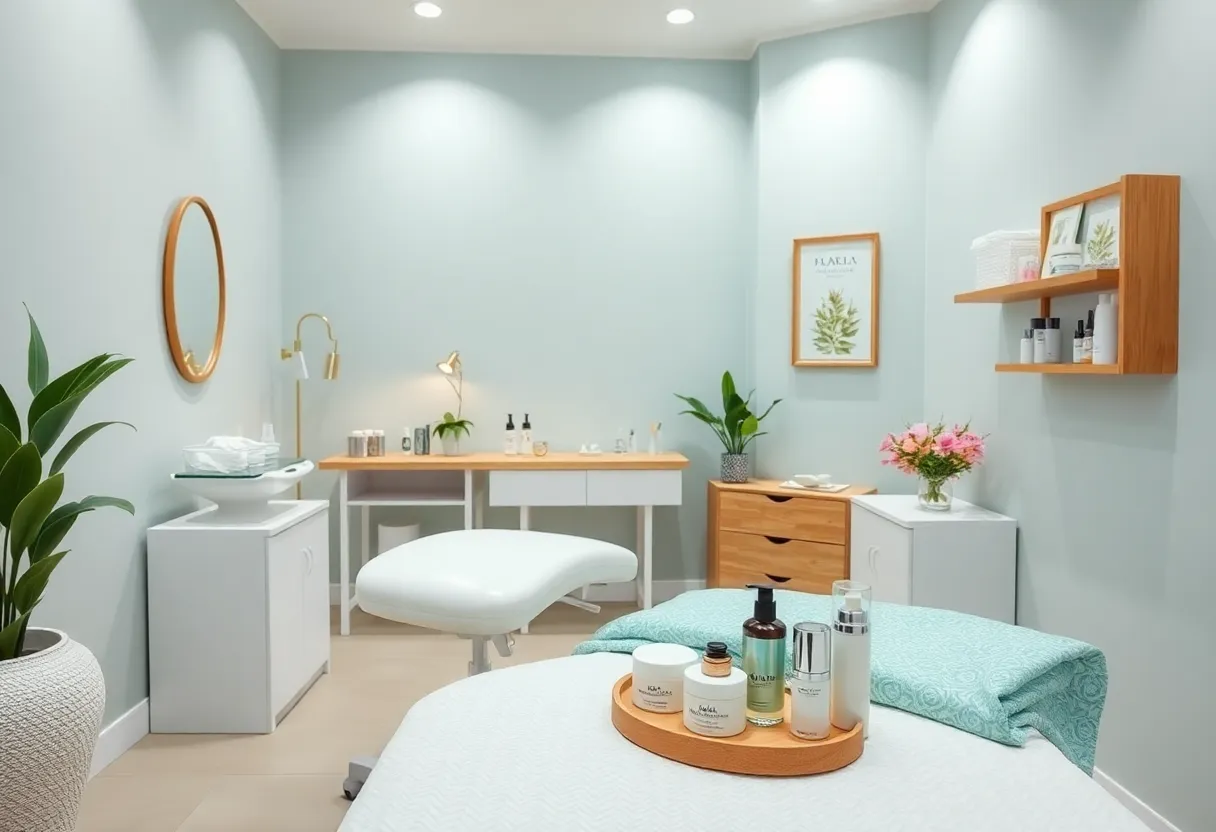 Interior view of Astra Aesthetics med spa in Knoxville with inviting atmosphere