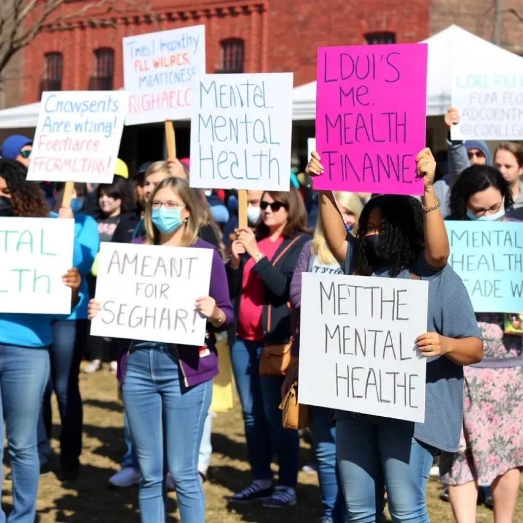 Community members promoting mental health awareness in East Tennessee