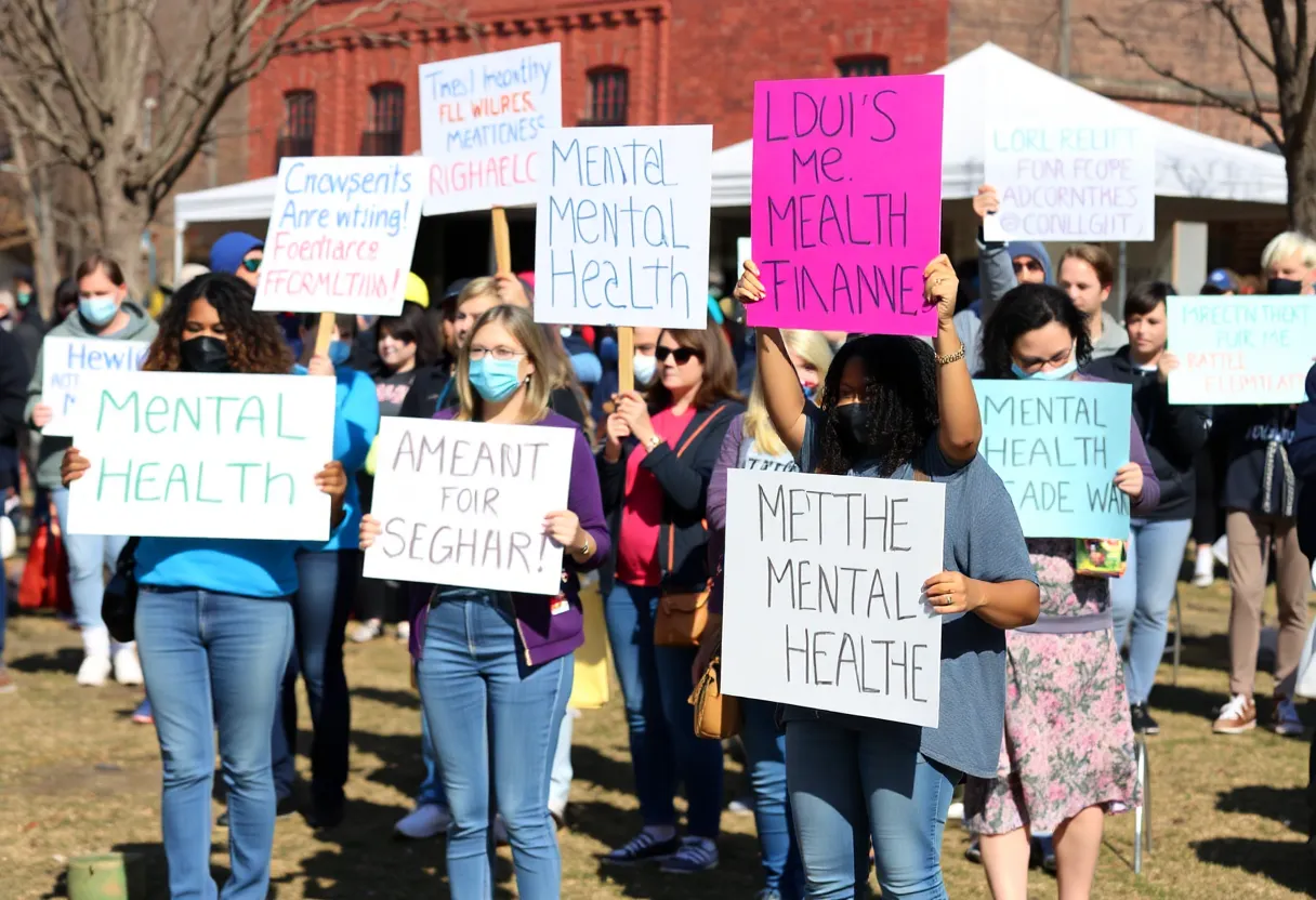 Community members promoting mental health awareness in East Tennessee