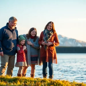 A touching family reunion in a beautiful Alaskan landscape celebrating hope and connection.